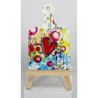 Taglierino magnete in ceramica decoro cuori 6,4X10 cm |…