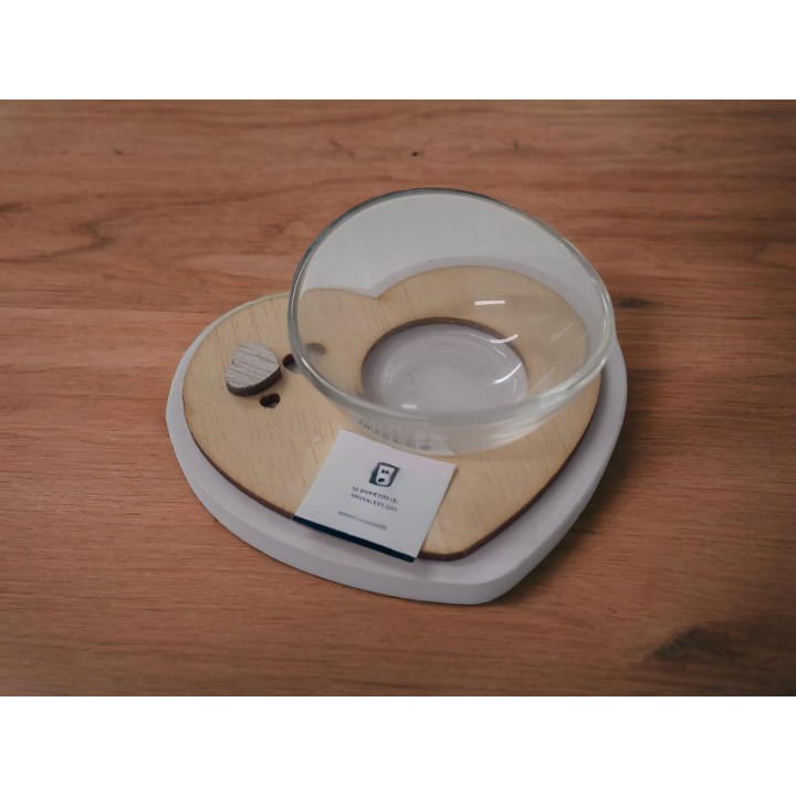 Linea dorotea antipastiera cuore mono 12x5 cm | CarinCasa