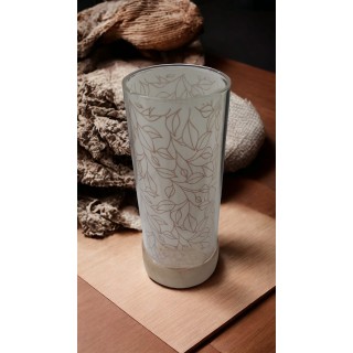 Lampada cilindro piccola foglie 7x18 cm | CarinCasa