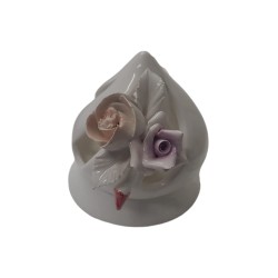 Dubai peonie rosa cipria mignon 6x8 cm oro bianco