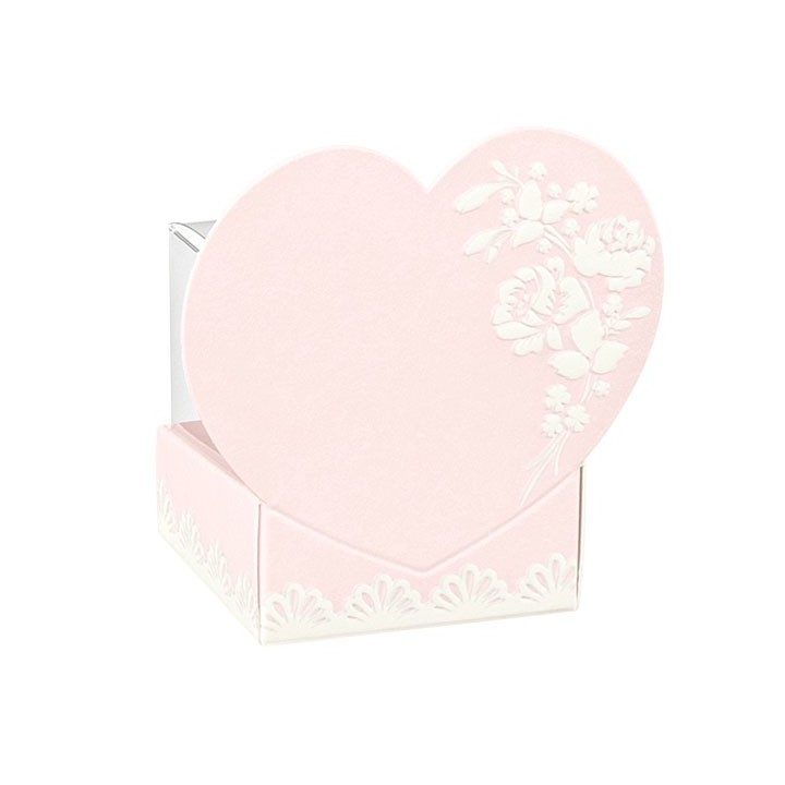 Cestello cuore 40x40x65 mm - 4x4x6,5 cm shabby chic Scotton…