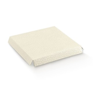 Fondo rialzato 50x50 mm - 5x5 cm pelle bianco Scotton |…