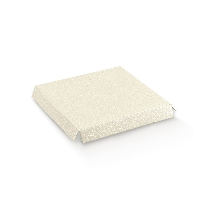 Fondo rialzato 50x50 mm - 5x5 cm pelle bianco Scotton |…