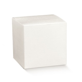 Scatola pieghevole 10x10x25 cm - 100X100X250 mm fibra bianca Scotton