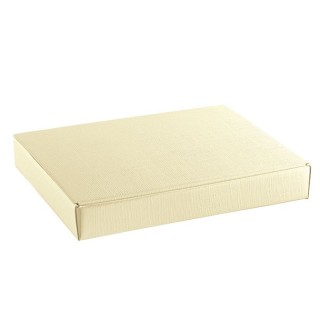 Scatola cornice 26x23x3 cm - 260X230X30 mm seta avorio scotton