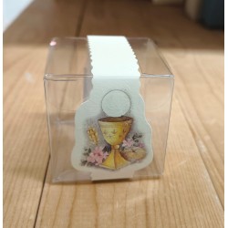 Scatola scotton automatica pvc trasparente 6x6x6 cm - 60x60x60 mm sentiero calice comunione