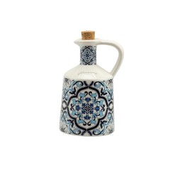 Oliera in porcellana decalco maiolica blu