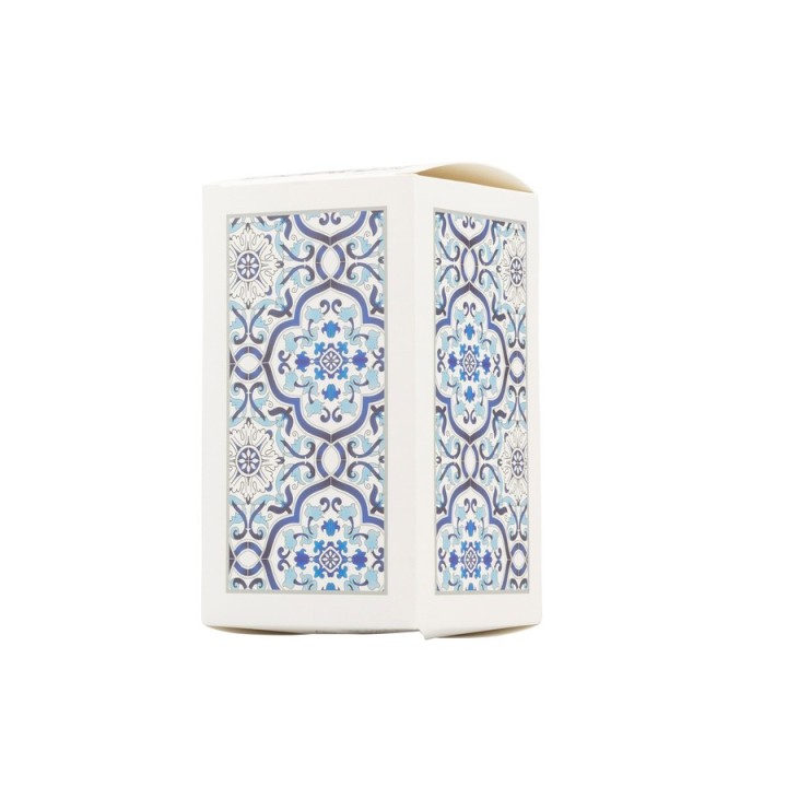 Oliera in porcellana decalco maiolica blu