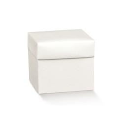 Scatola fibra bianca scotton 120x120x190 mm - 12x12x19 cm