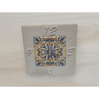 Deruta orologio maiolica 15x15 cm dolcicose | CarinCasa