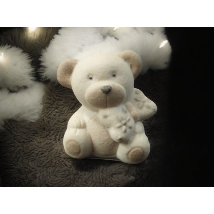 Tortora e bianco orsetto piccolo 4x4x5,5cm melograno |…