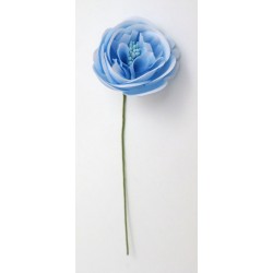 Fiore Ranuncolo blu 3,5 cm light blue