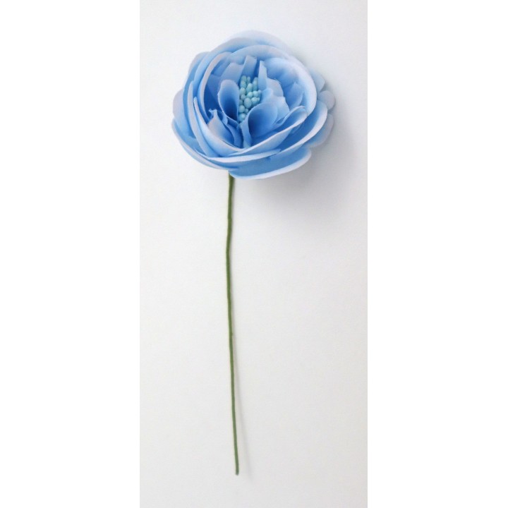 Fiore Ranuncolo blu 3,5 cm light blue | CarinCasa
