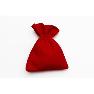 Sacchetto rosso tessuto 9x12 cm | CarinCasa