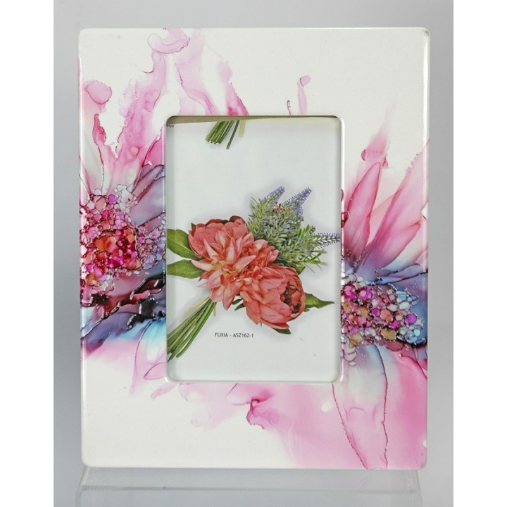 Cornice in ceramica decoro fiori 23x18 cm gift box |…