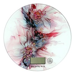 Bilancia alimentare 5 kg decoro fiori 20 cm