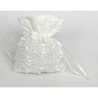 Sacchetto tessuto 10x12 cm avorio | CarinCasa