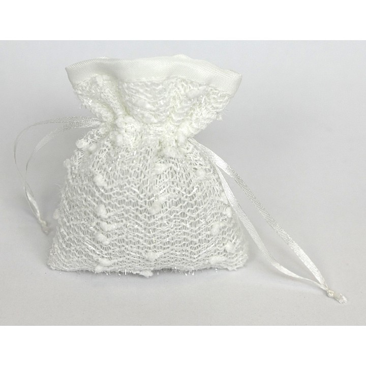 Sacchetto tessuto 10x12 cm avorio | CarinCasa