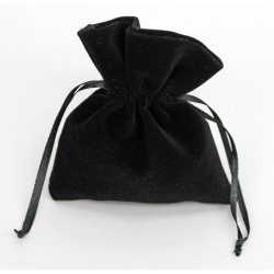 Sacchetto Tessuto 10x12 cm nero