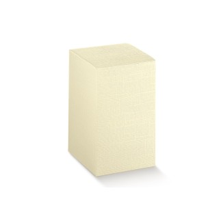 Scatola Pieghevole 90x90x120 mm - 9x9x12 cm seta avorio…