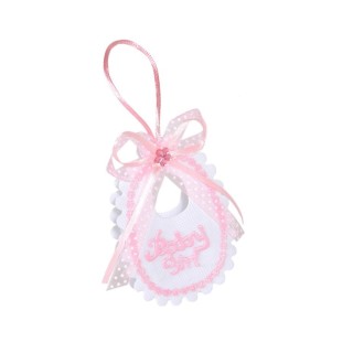 Bavetta porta confetti rosa 5 cm | CarinCasa