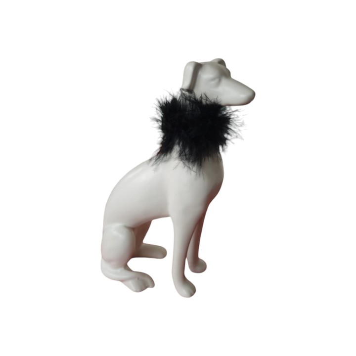 Cane Levriero bianco mascagni home 21,5 cm