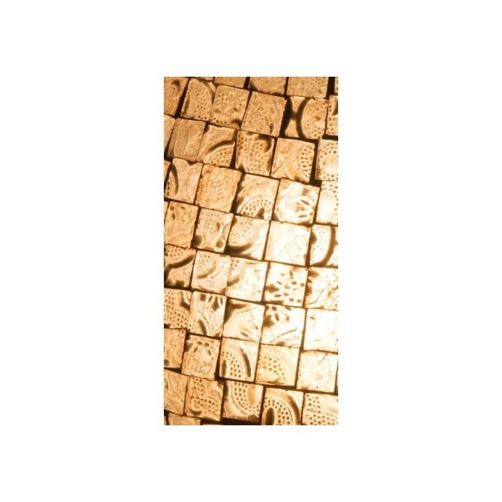 Lampada 20x9x17 cm  da tavolo in vetro mosaicata artist's yellow