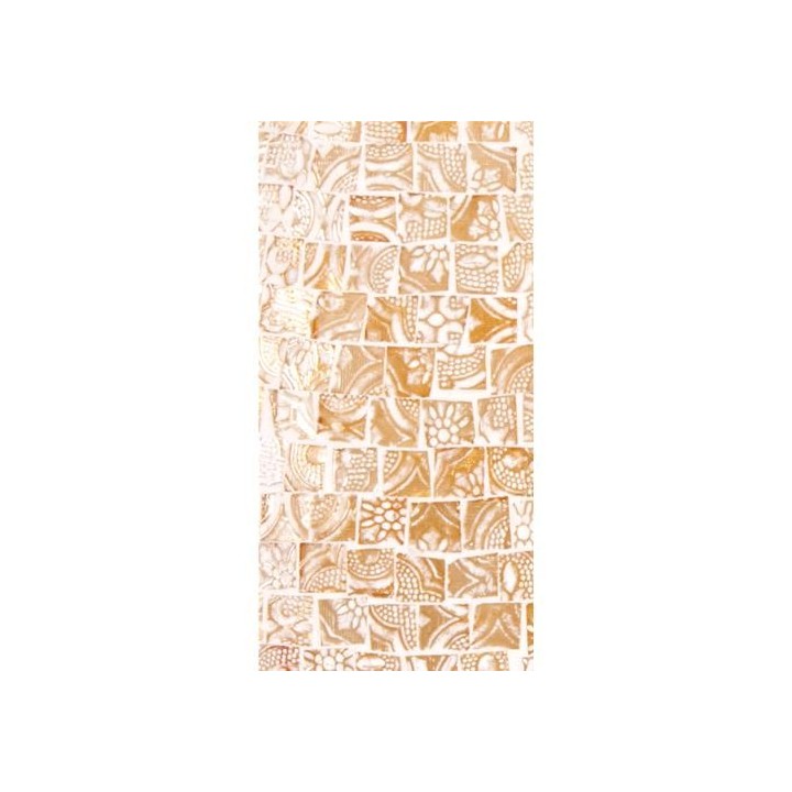 Lampada 30x30x32 cm  da tavolo in vetro mosaicata artist's yellow