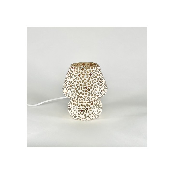 Lampada 17x17x17 cm da tavolo in vetro mosaicata yellow…