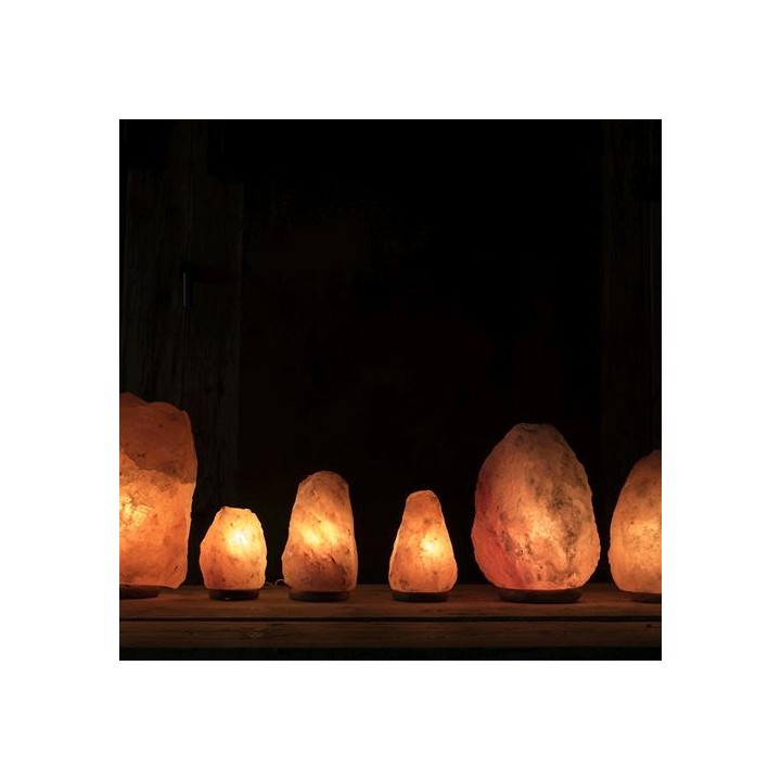 Lampada di sale rosa dell'himalaya 1-2 kg 16 cm | CarinCasa