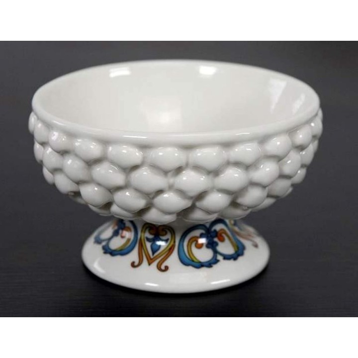 Alzata pigna pumo con decoro 11x6,5 cm | CarinCasa