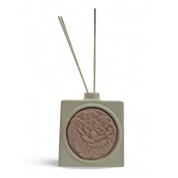 Profumatore Floreale bianco rosa 10x11 cm