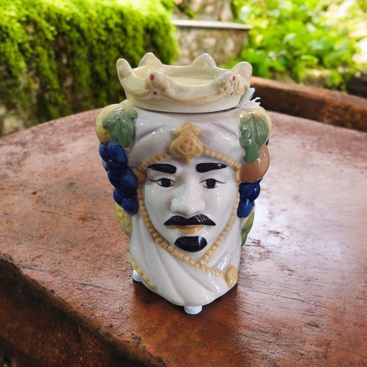 Zuccheriera con cucchiaino harmony testa di moro re moro…