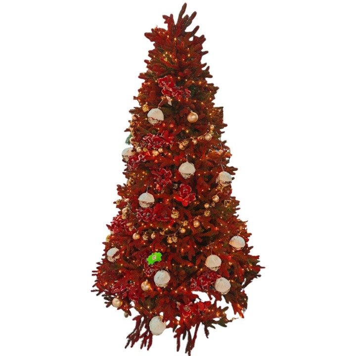 Albero di natale red vib 240 cm | CarinCasa