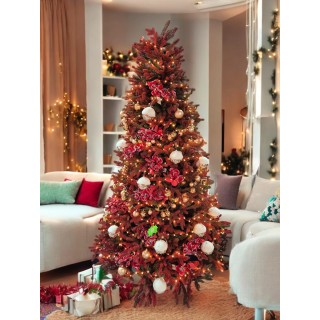 Albero di natale red vib 240 cm | CarinCasa