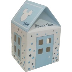 Casetta azzurra disney  55x55x50 mm - 5,5x5 cm  mickey mouse stars topolino