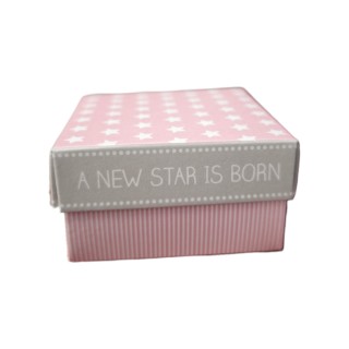 Scatola fondo e coperchio star rosa scotton 60x60x35 mm |…