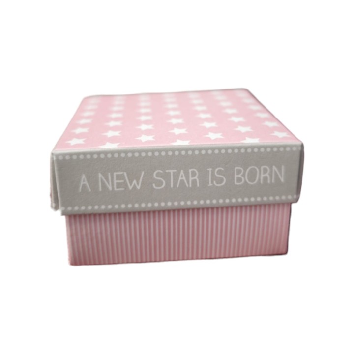 Scatola fondo e coperchio star rosa scotton 60x60x35 mm |…