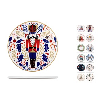 Sottopentola rotondo natale schiaccianoci 20 cm