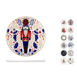 Sottopentola rotondo natale schiaccianoci 20 cm