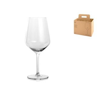 Vassoio cartone con 6 bicchieri calici 53 cl