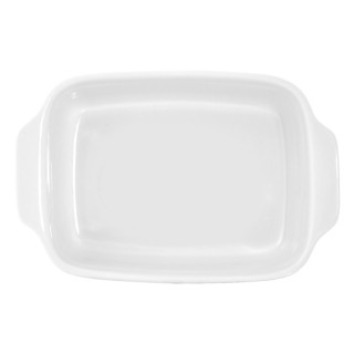 Pirofila rettangolare in ceramica bianca delizie 22x14x5 cm
