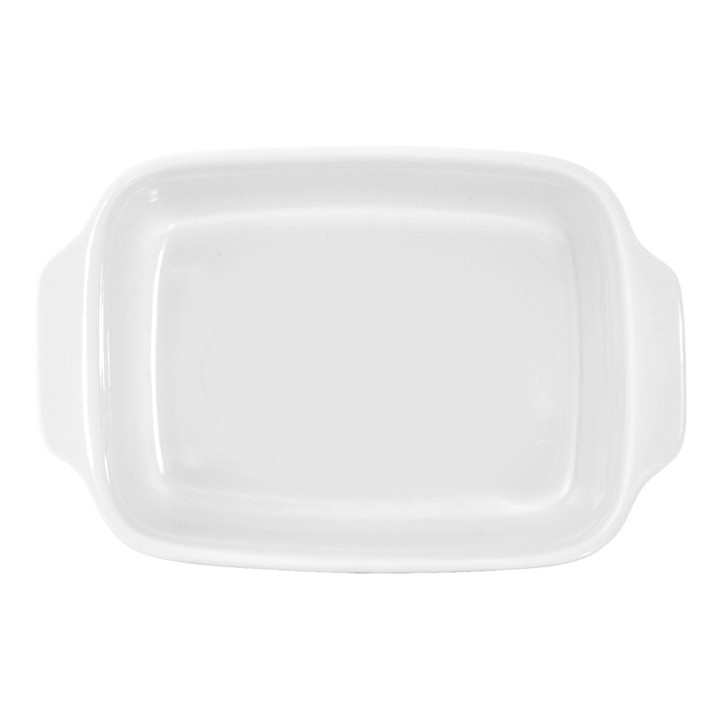 Pirofila rettangolare in ceramica bianca delizie 22x14x5 cm