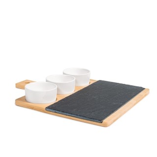 Confezione 5 pezzi happy hour base bambù 21x9,5 Cm