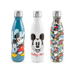 Bottiglia termica mickey class topolino disney in acciaio inox, doppia parete ml 500