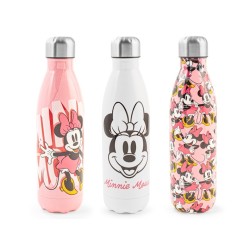 Bottiglia termica minnie class disney in acciaio inox doppia parete decorata ml 500