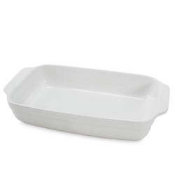 Pirofila Rettangolare Bianca Cm 30X18X5,5 - P0552