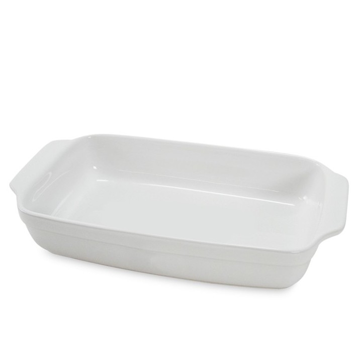 Pirofila Rettangolare Bianca Cm 30X18X5,5 - P0552