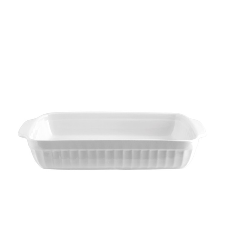 Pirofila Rettangolare Bianca Cm 30X18X5,5 - P0552