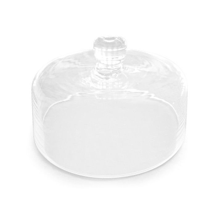 Cupola collier in vetro trasparente cm 27,5